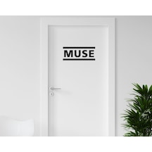 Bk Home Muse Tasarımlı Kapı Sticker-1