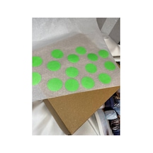 2.5 Cm Yeşil Puantiye Tek Renk Boş Etiket Yazı Yazılabilir Writable Label Blank Işaret Küçük Sticker Çok Renkli