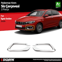 S-Dizayn Fiat Egea Sedan Krom Sis Çerçevesi 2 Prç. 2020 Üzeri
