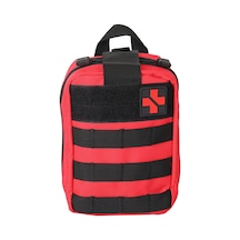 Samdoo Kırmızı Dış Mekan İlk Yardım Çantası - Dağcılık, Kamp İçin Taşınabilir Tıbbi Gereç Seti, Çok Fonksiyonlu Nilon Çanta Kırmızı