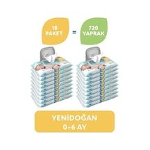 Uni Baby Yenidoğan Islak Pamuk Mendil 18'Li Mega Paket 720'Li