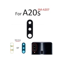 Samsung Galaxy Uyumlu A20s Arka Kamera Camı Lens Yapışkanlı İnd01755