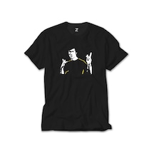 Bruce Lee Figure Siyah Tişört Siyah