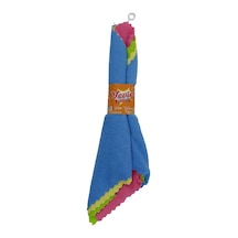 Mikrofiber Ultrasonic Süper Emici Temizlik Bezi 30x30 Cm 4'lü Eko Paket Mavi
