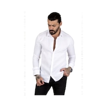 Deepsea Erkek Beyaz Likralı Slim Fit Spor Gömlek Esnek Kumaş Gömlek 2001810 Beyaz Deepsea Erkek Beyaz Likralı Slim Fit Spor Gömlek Esnek Kumaş Gömlek 2001810 Beyaz