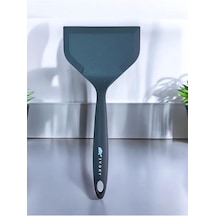 Isıya Dayanıklı Geniş Ağız Spatula, 26 Cm, Gri Diğer