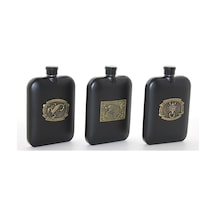 Paslanmaz Çelik Kabartmalı Tekli 6 Oz Matara Alk2666 Diğer