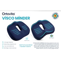 Visko Yeni Nesil Oturma Minderi Ortopedik Minder Rahat Duruş Ortopedik 1