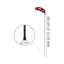 50 Cm 3.8 Mm Çap Büyük Ağız Balina Kuyruk Çubuk S15-04