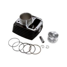 Motosiklet Silindir Komple Cg 125 56,5 Mm 13 Perno Yükseklik 69 Mm Siyah