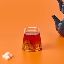 Cheff Star İçi Buz Dağı Kabartmalı Bardak - Şeffaf - 400 Ml Renkli