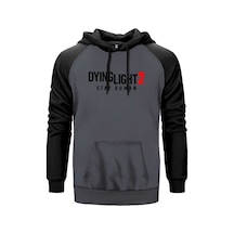 Dying Light 2 Logo Gri Renk Reglan Kol Sweatshirt Gri