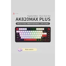 Ak820 Max Plus-hot-swap-dinamik Rgb Mekanik Oyun Klavyesi Mute Switch-tft Ekran