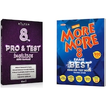 Pro&test Soru Bankası 8.sınıf Ingilizce + More & More 8 Fame The Best English Test Book