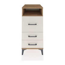 Kronos Komodin Tek Raflı 3 Çekmeceli 44x59x96 Çam-aytaşı Çam