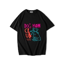 Brz Collectıon Brz Collection Unisex Oversize Dog Mom Club T-shirt Siyah Brz Collectıon Brz Collection Unisex Oversize Dog Mom Club T-shirt Siyah