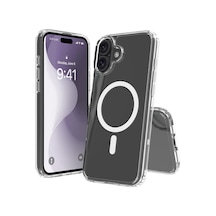 İphone 16 Serisi İle Uyumlu Magsafe Destekli Air Hybrid Şeffaf Kılıf, Darbe Emici Tpu + Pc Şeffaf Kılıf İphone 16 Diğer