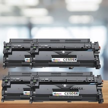 Hp Laserjet P2050 .  Toner Çipli Ce505x 4'lü 6.500 Sayfa
