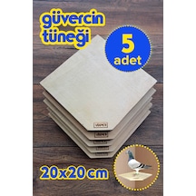 Vixpet Köşe Duvar Güvercin Tüneği 20x20 Cm - 5 Adet