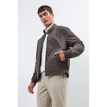 Defacto Slim Fit Dar Kesim Dik Yaka Fermuarlı Su Geçirmez Mont F0880ax25aubn581 Kahve
