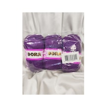 Dora Patlıcan Mor El Örgü İpi 3 Adet - Renk: 043