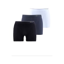 Blackspade Erkek Siyah Tender Pamuk Karışık Renkli Boxer 3'lü Paket Beyaz-siyah-antrasit