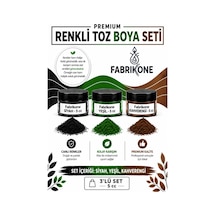 3'lü Set Premium Parafin Soya Wax Toz Mum Boyası Hobi Seti - 5 Cc Siyah, Yeşil, Kahverengi Bkfab3sykh5g Çok Renkli