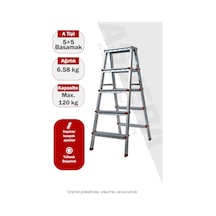 Asvera 5+5 Çift Çıkışlı Profil Merdiven