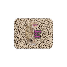 Leopar Desenli Born To Love Yazılı Ergonomik Mouse Pad Kaymaz Tabanlı, Renkli Ve Konforlu Tasarım Çok Renkli