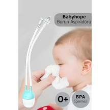 Babyhope Esp-923 Bebek & Çocuk Burun Aspiratörü 0-10 Yaş Uyumlu Temizleme Cihazı Mavi