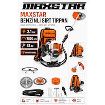 Maxstar MXSBT5221 52CC 2.1KW Benzinli Sırt Tırpanı