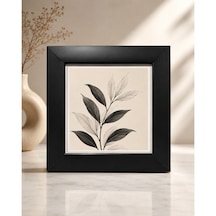 Dekoratif Çerçeve 10x10 Cm - Ahşap Arkalıklı Masaüstü Sanat Çerçeve