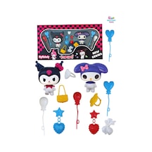 Kuromi Hello Kitty My Melody 2'li Aksesuarlı Oyuncak Figür Set