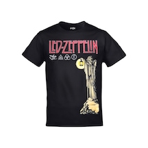 Kalic Studio Unisex Siyah Led Zeppelin Hermit Baskılı Siyahorj420
