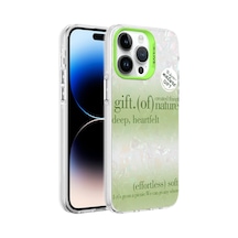 Zore İphone 14 Pro Uyumlu Mermer Desenli Nvth Marbello Kılıf-yeşil