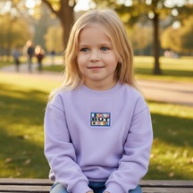 Kız Çocuk Sweatshirt Mor