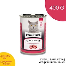 Pronature Tahılsız Kuzu Etli Ezme Yetişkin Adult Kedi Konserve Mama 400 G