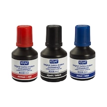 Kraf Beyaz Tahta Kalem Mürekkebi 3'Lü Set Siyah/Kırmızı/Mavi 30Ml
