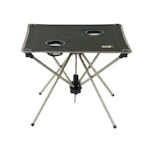 Taşınabilir 2 Bardak Tutucu İle Kamp Masası Ultralight Katlanır Plaj Masa, Kamp Green Yeşil