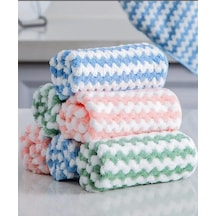 3 Adet Mikrofiber Temizlik Bezi Waffle Mutfak Bezi Polar Mercan Temizlik Bezi 30x30 Cm Karışık Diğer