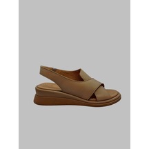 Albini A-24y101301 Kadın Deri Sandalet Ten