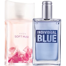 Avon Individual Blue Erkek Parfüm ve Soft Musk Kadın Parfüm Seti