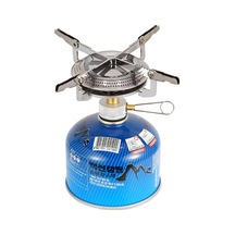 Vkemall Açık Hava Dağcılık Gaz Ocağı Başlığı Piknik Tabağı Ocağı Başlığı Kamp Ocağı Yüksek Güç Ayarlanabilir Enerji Tasarrufu Katlanır Ocak Gümüş