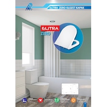 Elitra Zero Klozet Kapağı Amortisörlü Yavaş Kapanan Kapak