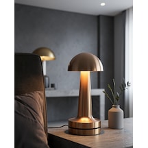 Mantar Formu Dokunmatik Led Gece Lambası Xxuczzzmantargold-1 Çok Renkli