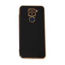 Xiaomi Redmi Note 9 Uyumlu Kılıf Volet Silikon - Siyah