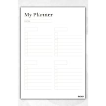 Zamansız Çok Amaçlı Günlük Haftalık Aylık Planlayıcı - A5 Ebat Yapılacaklar - 50 Yaprak - Planner - 1401 Çok Renkli