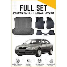 Skoda Octavia 1996 Model Birebir Uyumlu Bagaj Havuzu+paspas Seti
