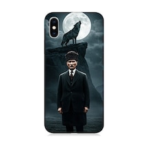 Apple Uyumlu iPhone X Dolunayda Gölge Ve Lider Atatürk Desenli Silikon Kılıf Çok Renkli