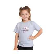 Fyk Kids Kız Çocuk One Heard Baskılı Tişört Gri